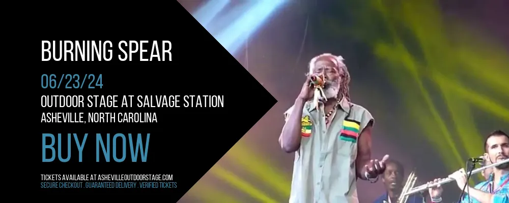 Burning Spear at Outdoor Stage At Salvage Station